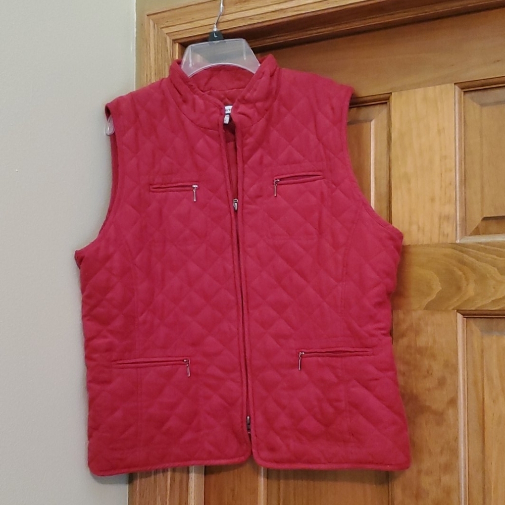 Croft & Barrow Quilted Scarlet Vest